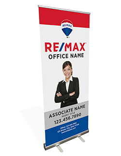 80" x 47" Retractable Banner & Stand