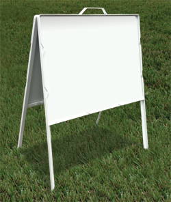 18" x 24" Heavy Duty White Angle Iron "A" Frame