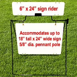18" x 24" Black Round Rod A-Frame