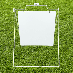 24" x 24" White Round Rod A-Frame