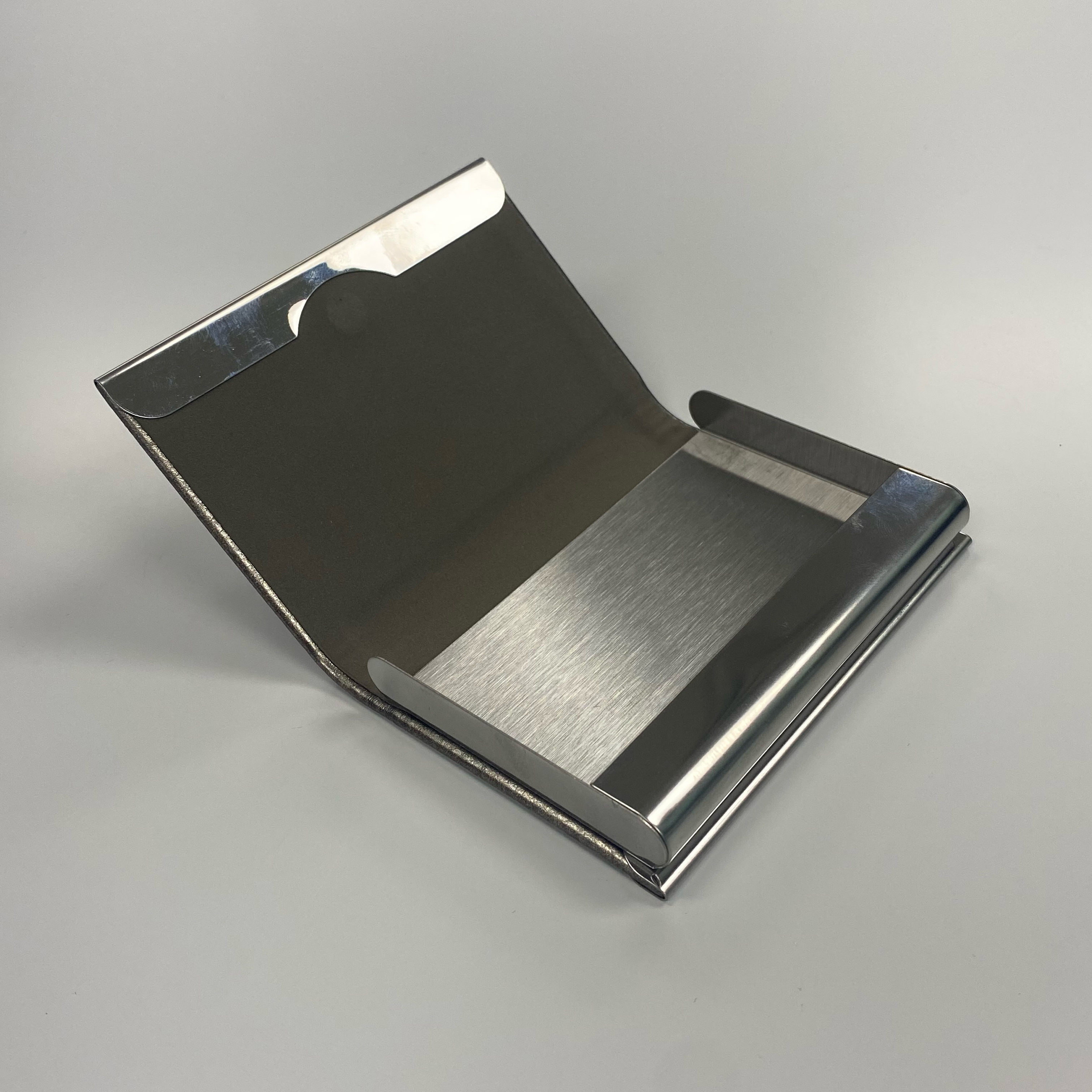 Gray Synthetic leather business card holder